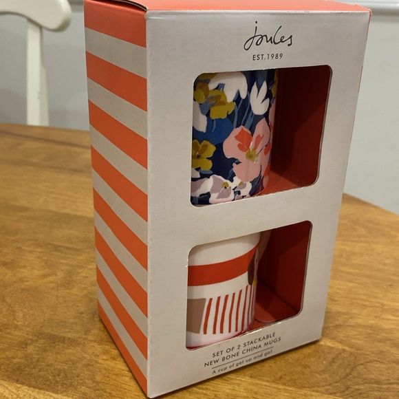 COPY - NWT. Portico Designs, “Joules”, set of 2, stackable, 10oz., bone china … - Picture 12 of 13